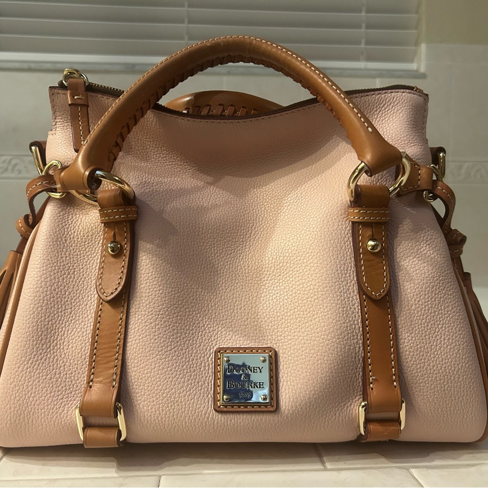 Pink Dooney and Bourke Florentine Satchel